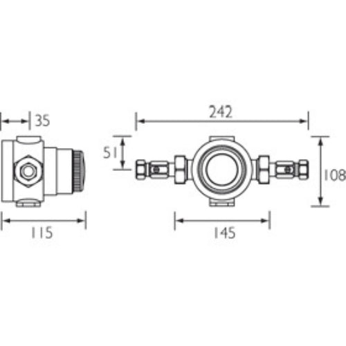 Bristan Thermostatic Mixing Valve - Chrome