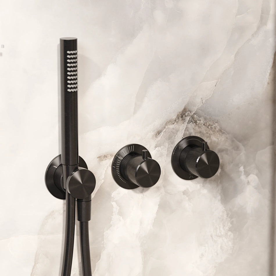 Crosswater Module 3ONE6 2 Outlet Trimset With Handset - Slate