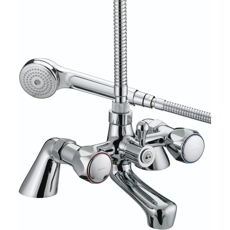 Bristan Club Pillar Bath Shower Mixer Tap - Chrome