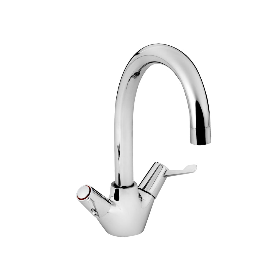 Bristan Lever Monobloc Kitchen Mixer Tap With Ceramic Disc Valves - Chrome