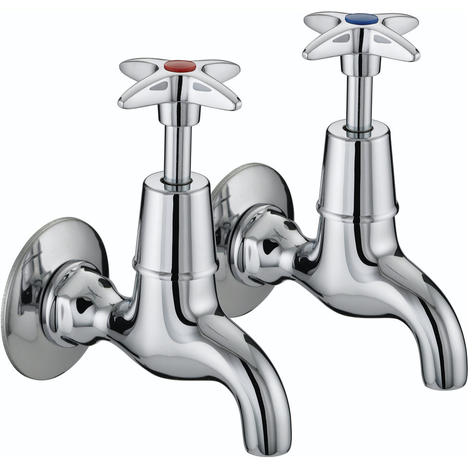 Bristan X Head Bib Taps - Chrome