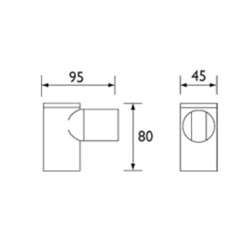 Bristan Wall Bracket - Chrome
