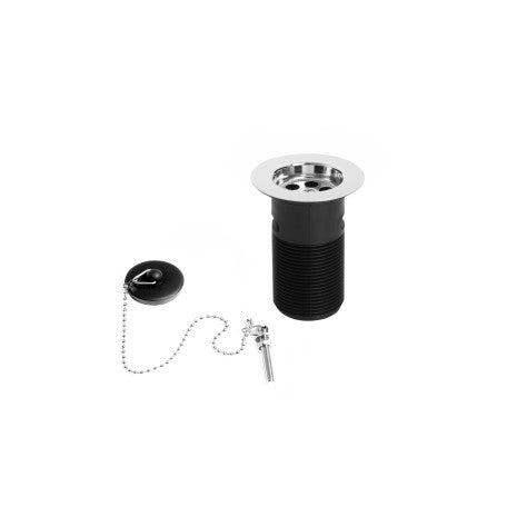 Bristan Economy Basin Waste With Abs Plug Slotted - Chrome