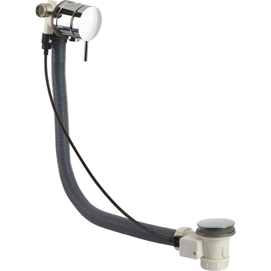 Bristan Overflow Bath Filler With Pop Up Waste - Chrome