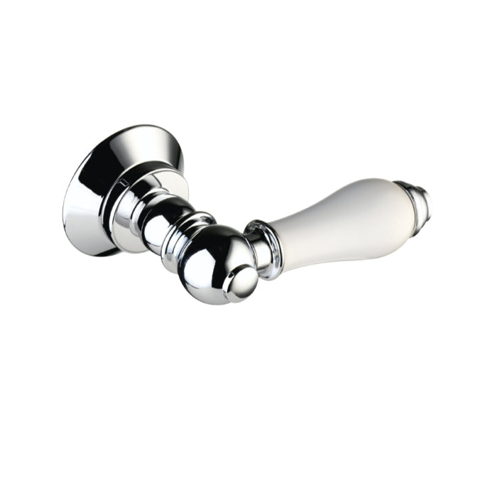 Bristan Cistern Lever Plated With White Components - Chrome