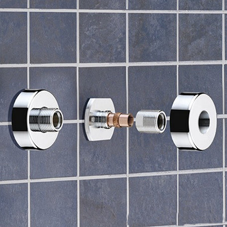Bristan Wall Mount Fixings - Chrome