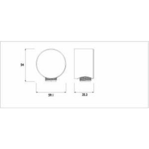 Bristan Plastic Easy Fit Wall Outlet Elbow - Chrome