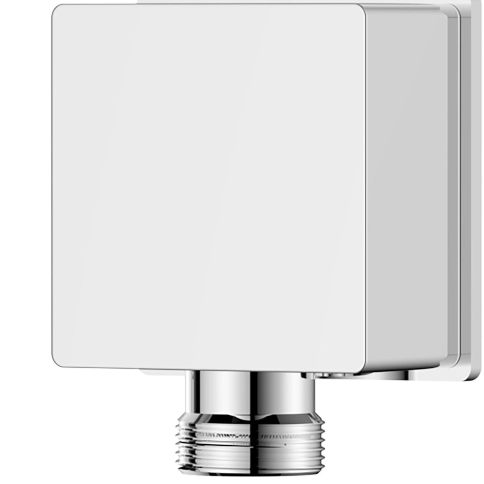 Bristan Square Shower Wall Outlet Elbow - Chrome