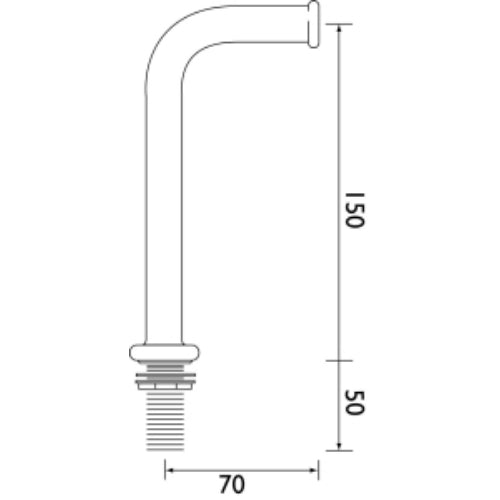 Bristan Cross Top Upstands For Bib Taps - Chrome