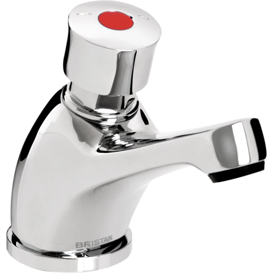 Bristan Single Basin Soft Touch Timed Flow Basin Mixer Tap - Chrome